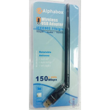 Беспроводной USB Wi-Fi адаптер ALPHABOX 5dBi