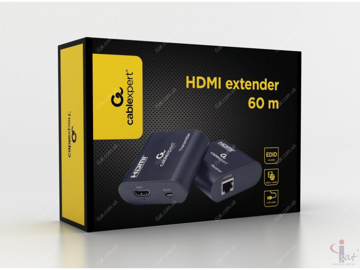 Удлинитель HDMI сигнала по витой паре CABLEXPERT до 60м