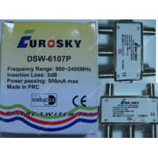 Коммутатор DiSEqC 4x1 Eurosky DSW-6107P