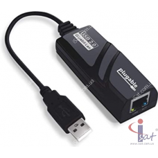 Сетевая карта USB3.0-LAN AX88179, 100/1000 Mb/s, внешняя, черная