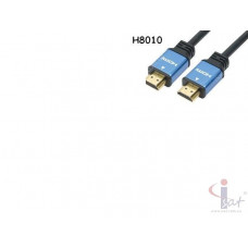 HDMI шнур 30AWG H8010 черн.синий 1.5м.