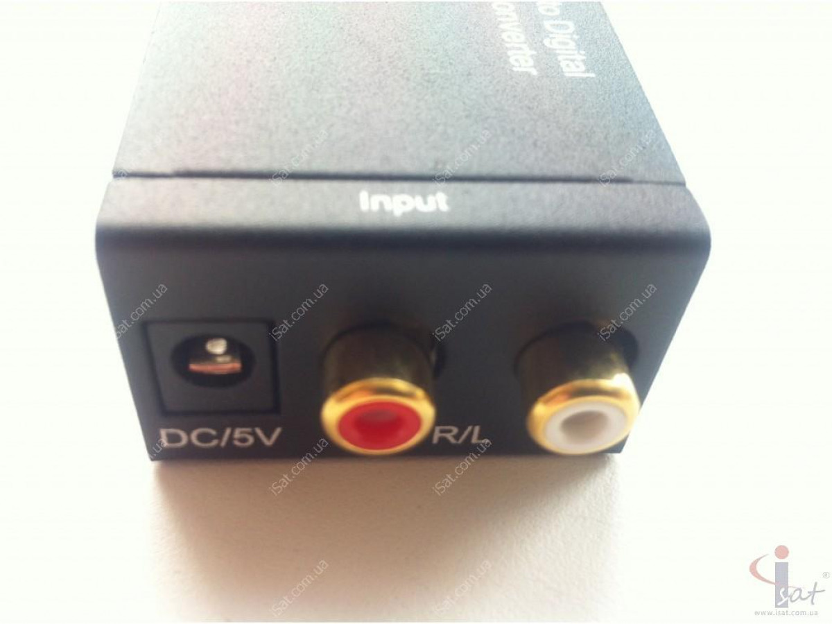 Преобразователь звука RCA аналоговый в Optic Coaxial