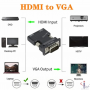 Переходник HDMI - VGA с аудио (адаптер HDMI МАМА- VGA ПАПА)