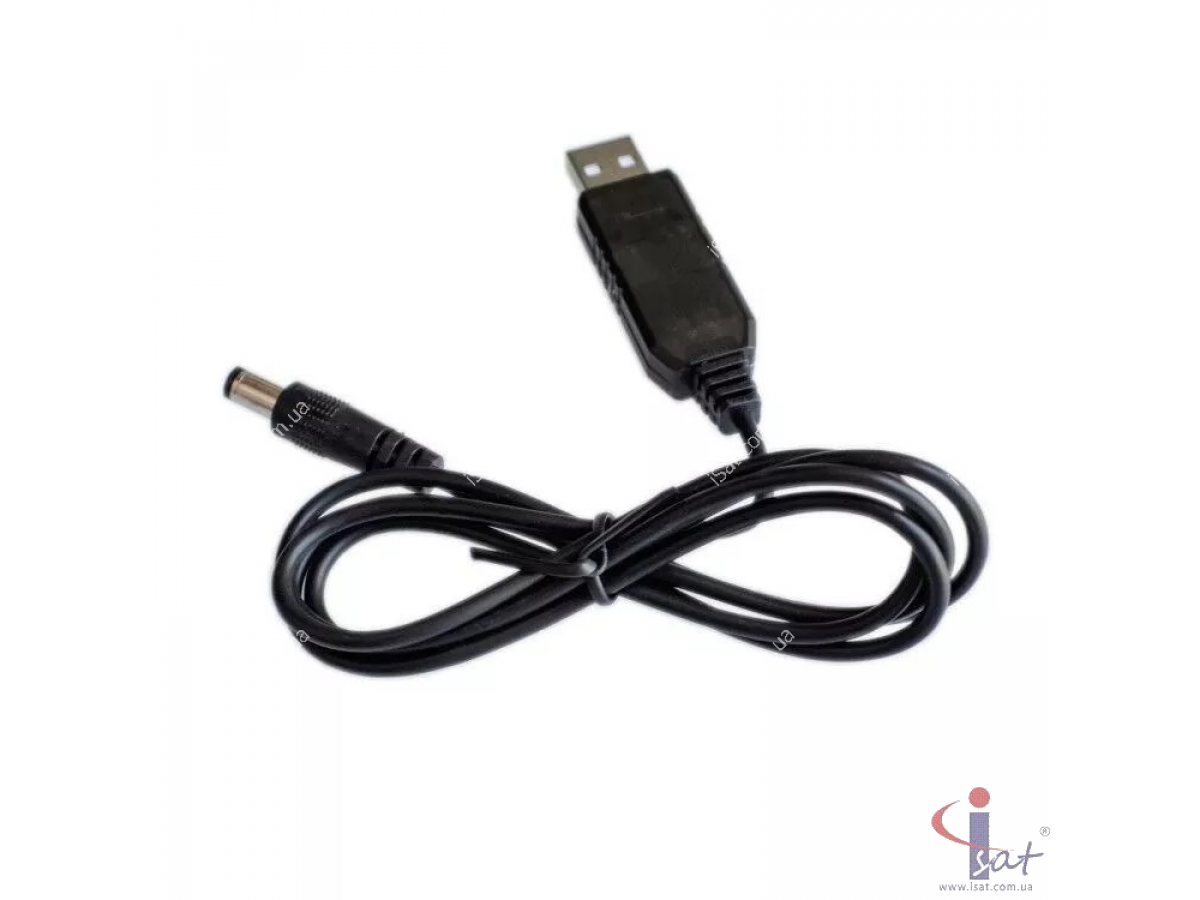 USB to DC 5.5x2.1 кабель питания 12V